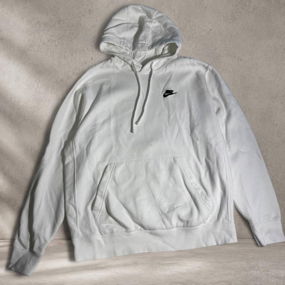 Nike white hoodie Size L